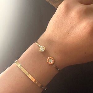 kate spade Gold and Silver Heart Bracelet